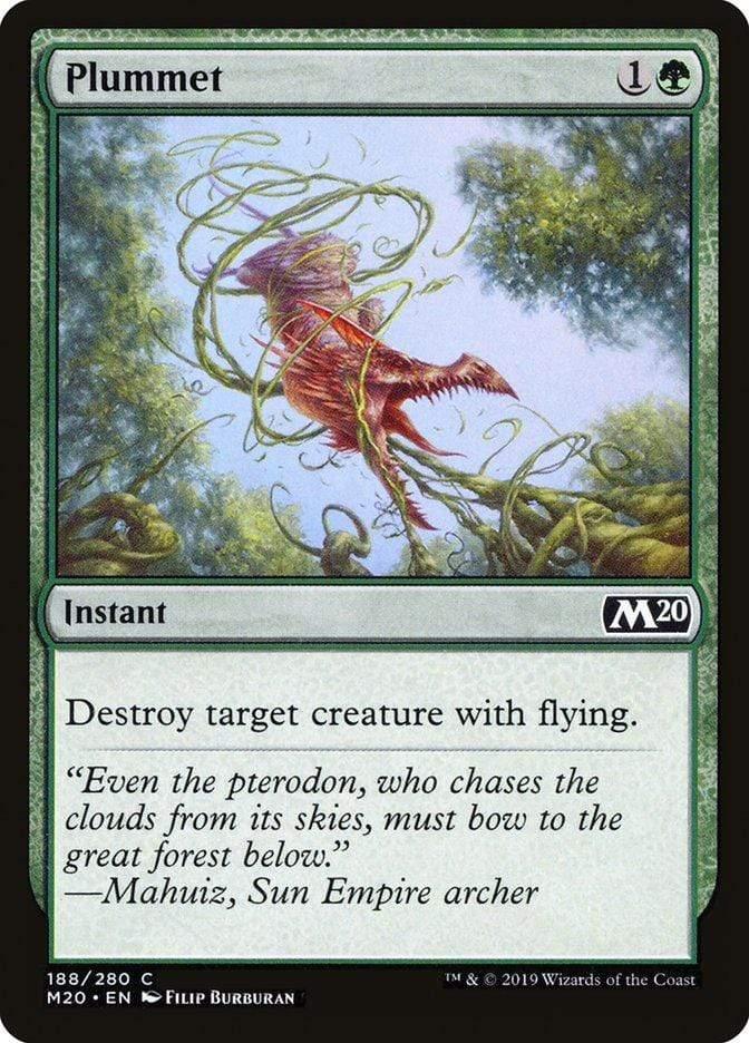 Magic: The Gathering MTG Single Plummet [Core Set 2020]