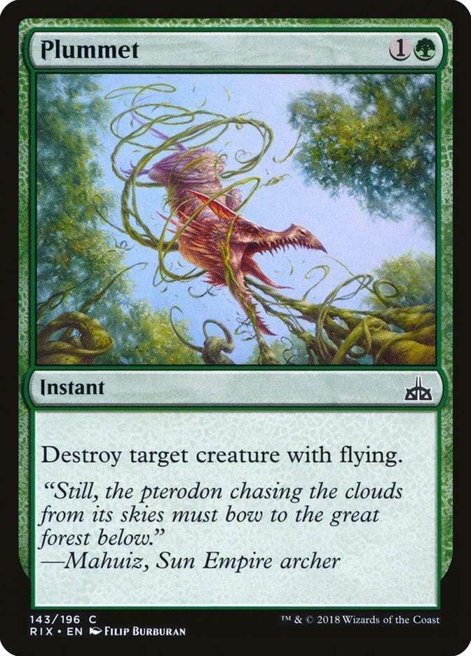 Magic: The Gathering MTG Single Plummet [Rivals of Ixalan]