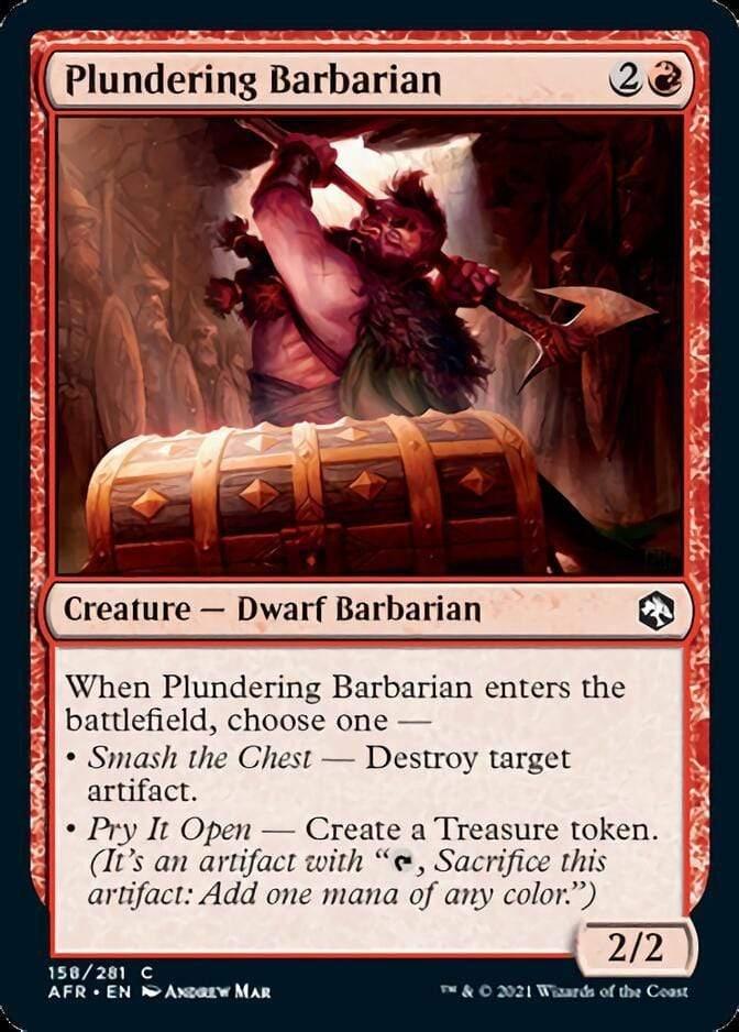 Magic: The Gathering MTG Single Plundering Barbarian [Dungeons & Dragons: Adventures in the Forgotten Realms]