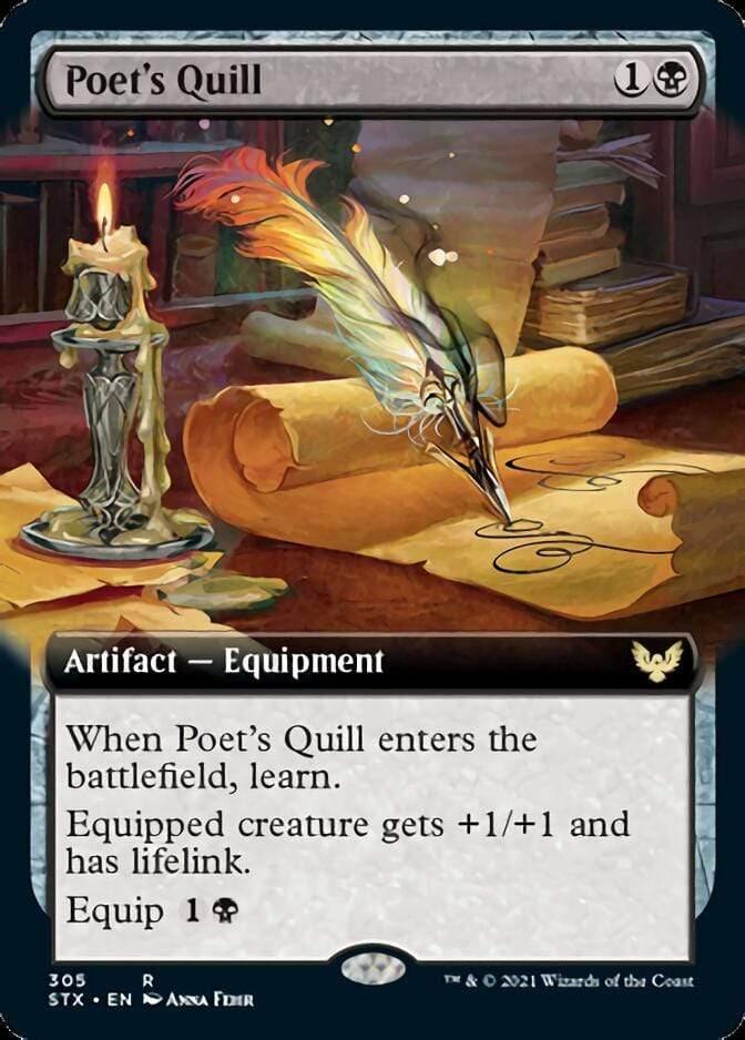 Magic: The Gathering MTG Single Poet's Quill (Extended) [Strixhaven: School of Mages]