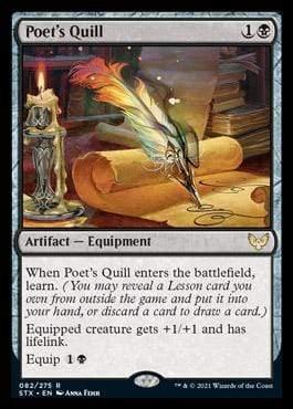 Magic: The Gathering MTG Single Poet's Quill [Strixhaven: School of Mages]