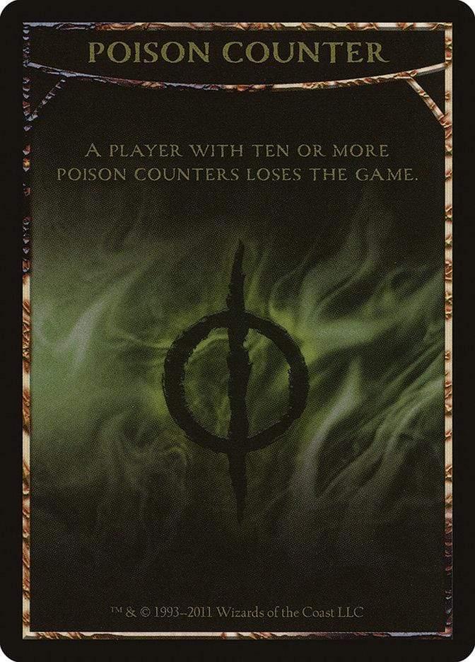 Magic: The Gathering MTG Single Poison Counter [Mirrodin Besieged Tokens]