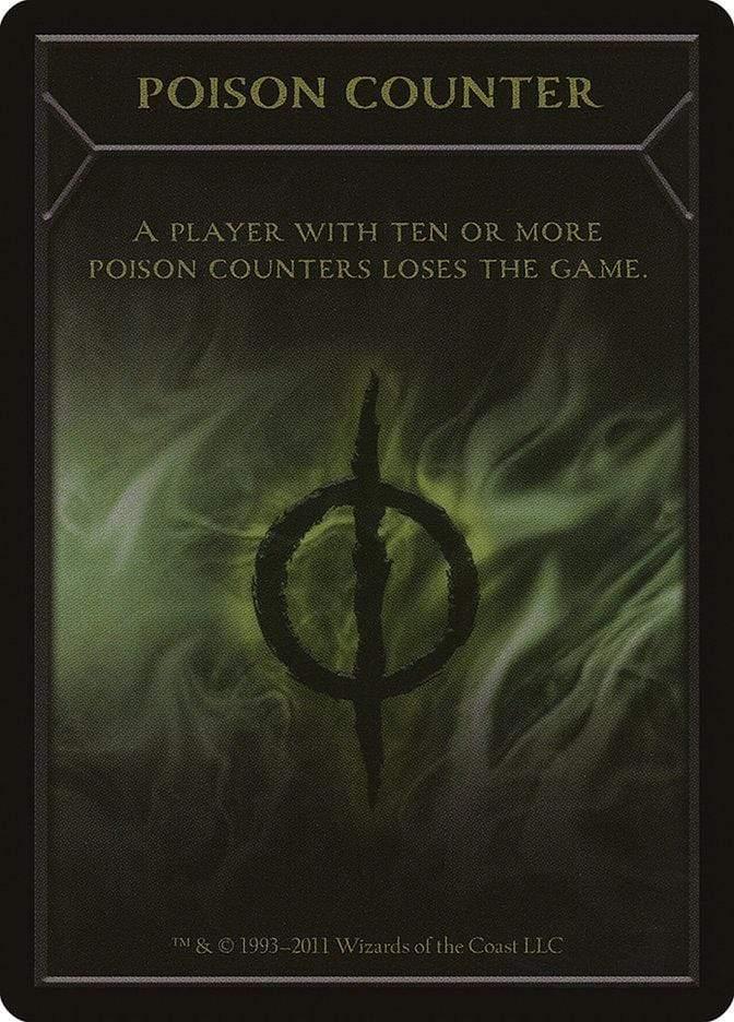 Magic: The Gathering MTG Single Poison Counter [New Phyrexia Tokens]