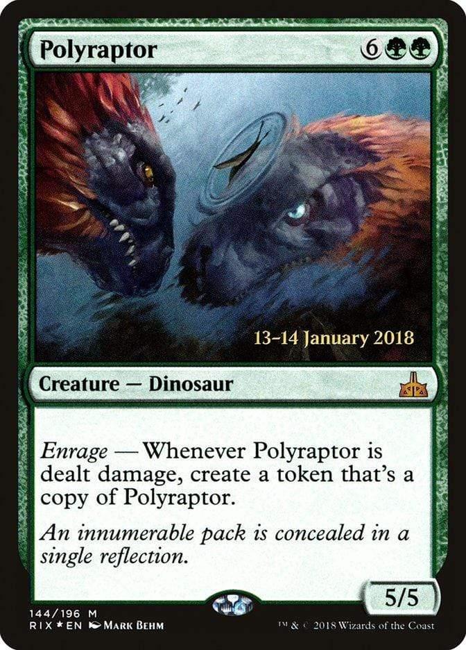 Magic: The Gathering MTG Single Polyraptor [Rivals of Ixalan Prerelease Promos]