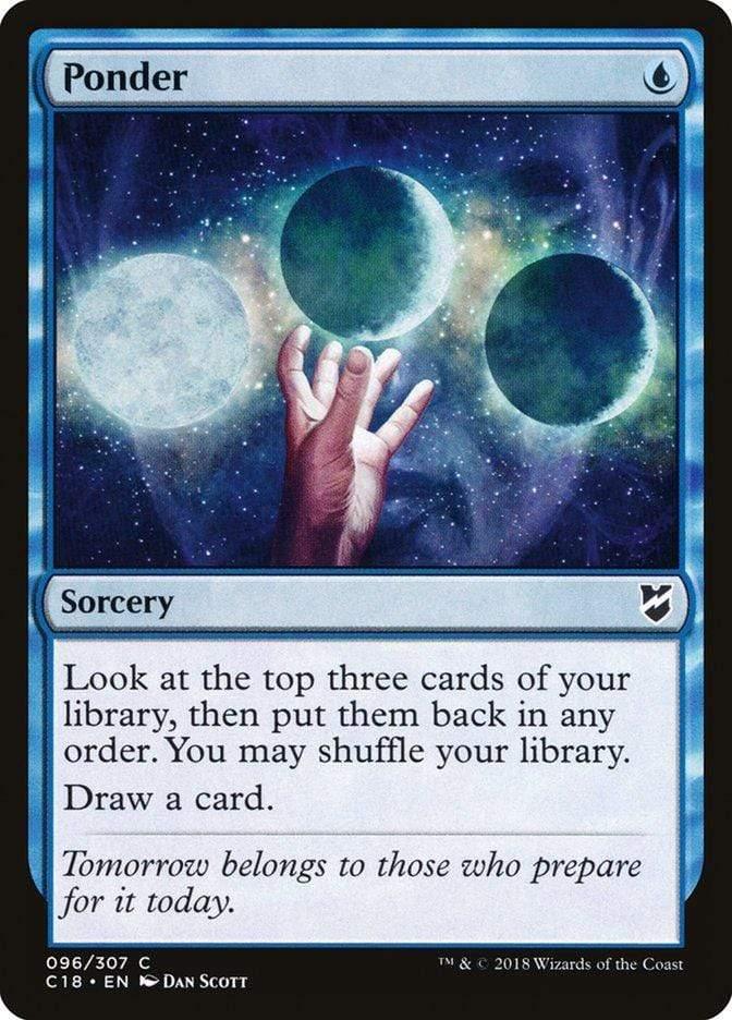 Magic: The Gathering MTG Single Ponder [Commander 2018]