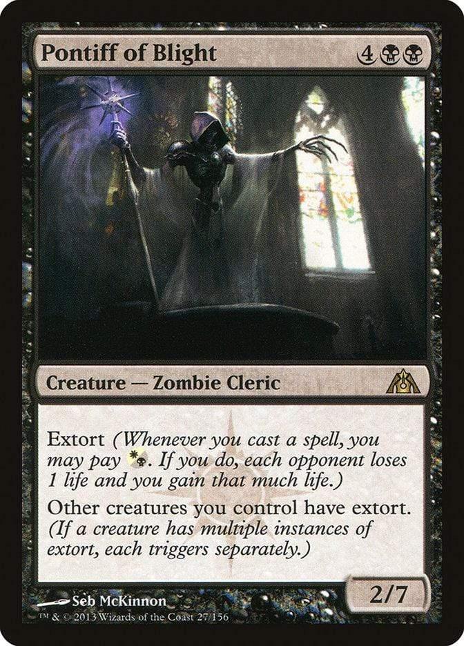 Magic: The Gathering MTG Single Pontiff of Blight [Dragon's Maze]