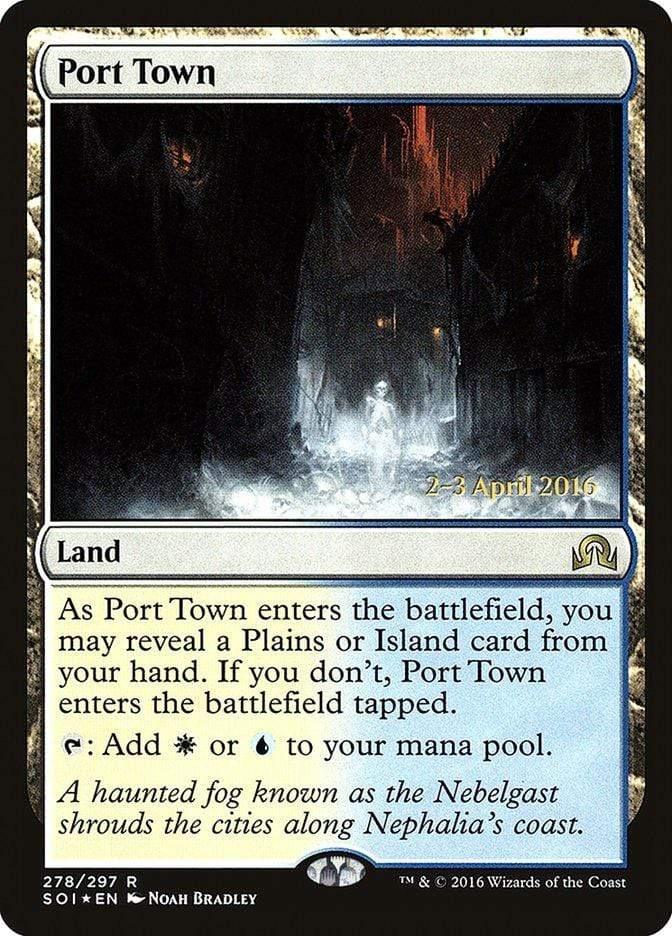 Magic: The Gathering MTG Single Port Town [Shadows over Innistrad Prerelease Promos]