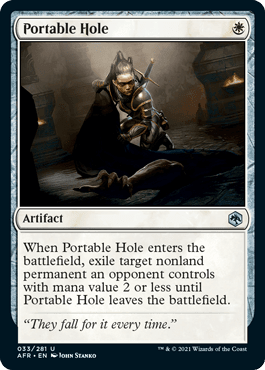 Magic: The Gathering MTG Single Portable Hole [Dungeons & Dragons: Adventures in the Forgotten Realms]