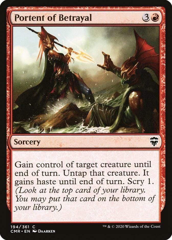 Magic: The Gathering MTG Single Portent of Betrayal [Commander Legends]