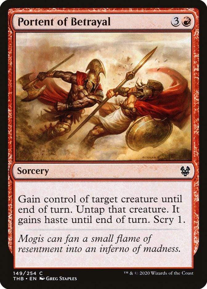 Magic: The Gathering MTG Single Portent of Betrayal [Theros Beyond Death]