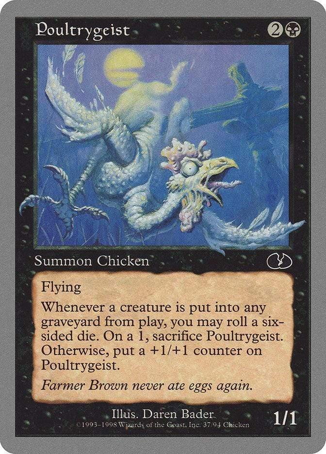 Magic: The Gathering MTG Single Poultrygeist [Unglued]