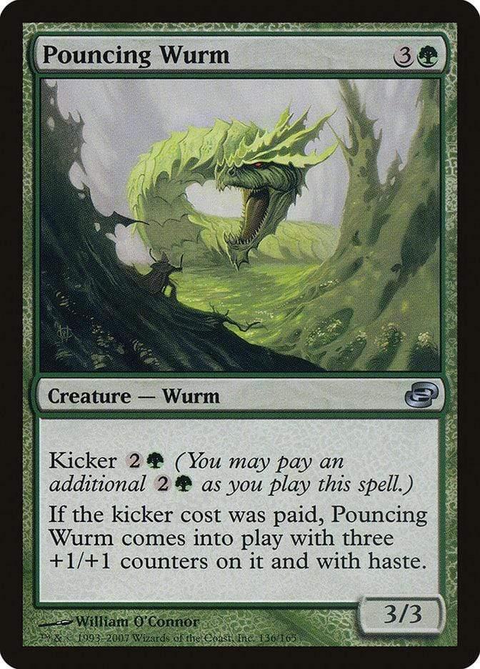 Magic: The Gathering MTG Single Pouncing Wurm [Planar Chaos]