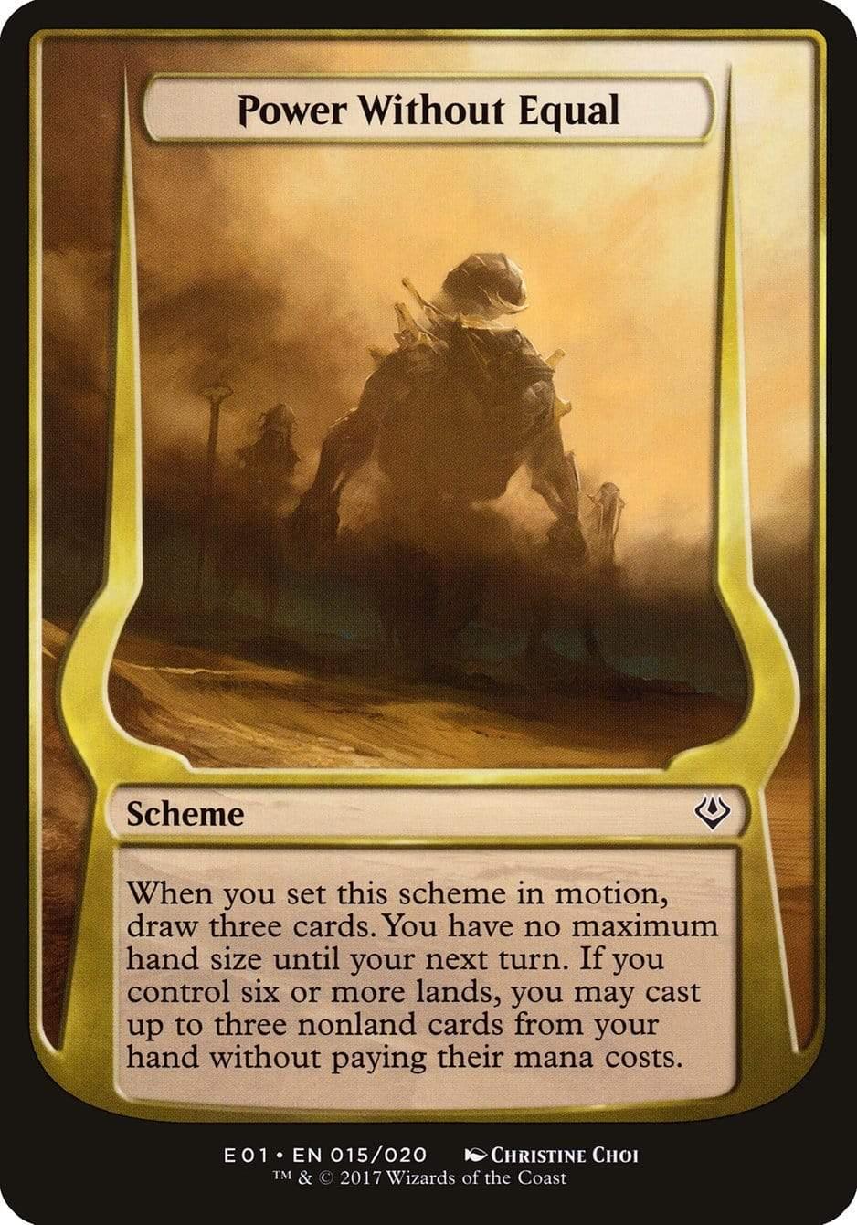 Magic: The Gathering MTG Single Power Without Equal (Schemes) [Archenemy: Nicol Bolas Schemes]