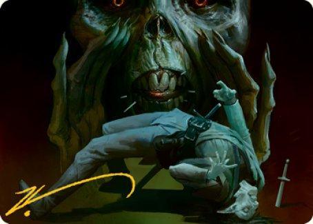 Magic: The Gathering MTG Single Power Word Kill Art Card (Gold-Stamped Signature) [Dungeons & Dragons: Adventures in the Forgotten Realms Art Series]