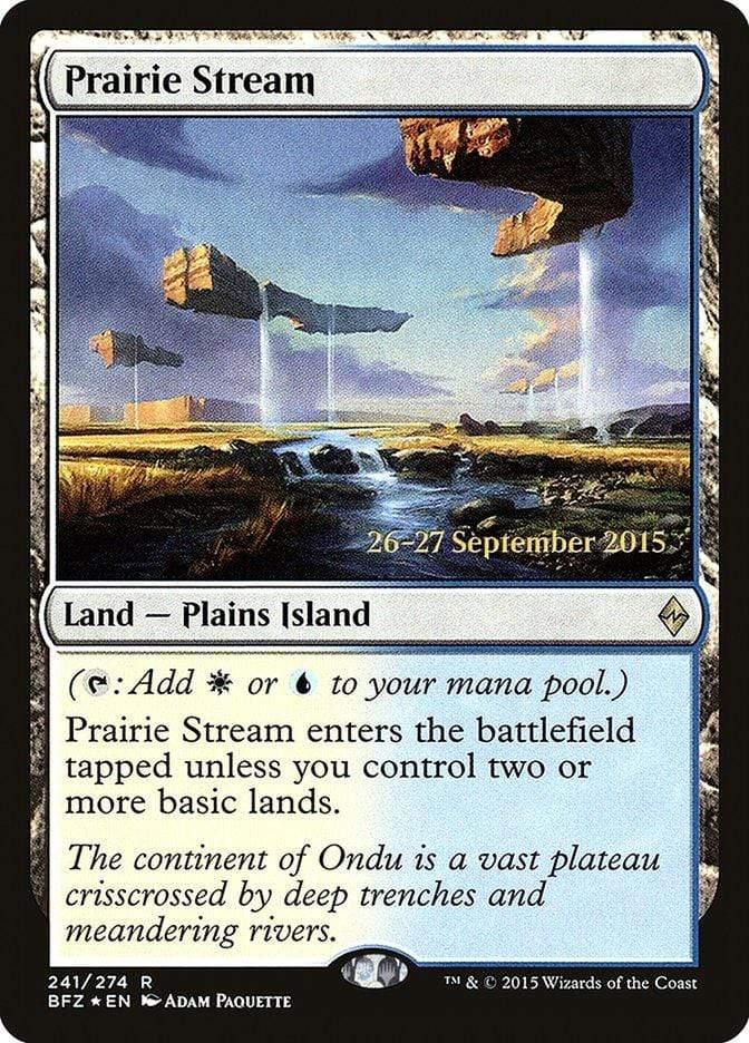 Magic: The Gathering MTG Single Prairie Stream  [Battle for Zendikar Prerelease Promos]