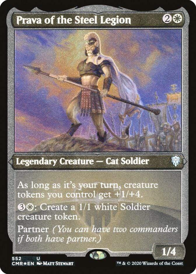 Magic: The Gathering MTG Single Prava of the Steel Legion [Commander Legends Etched]