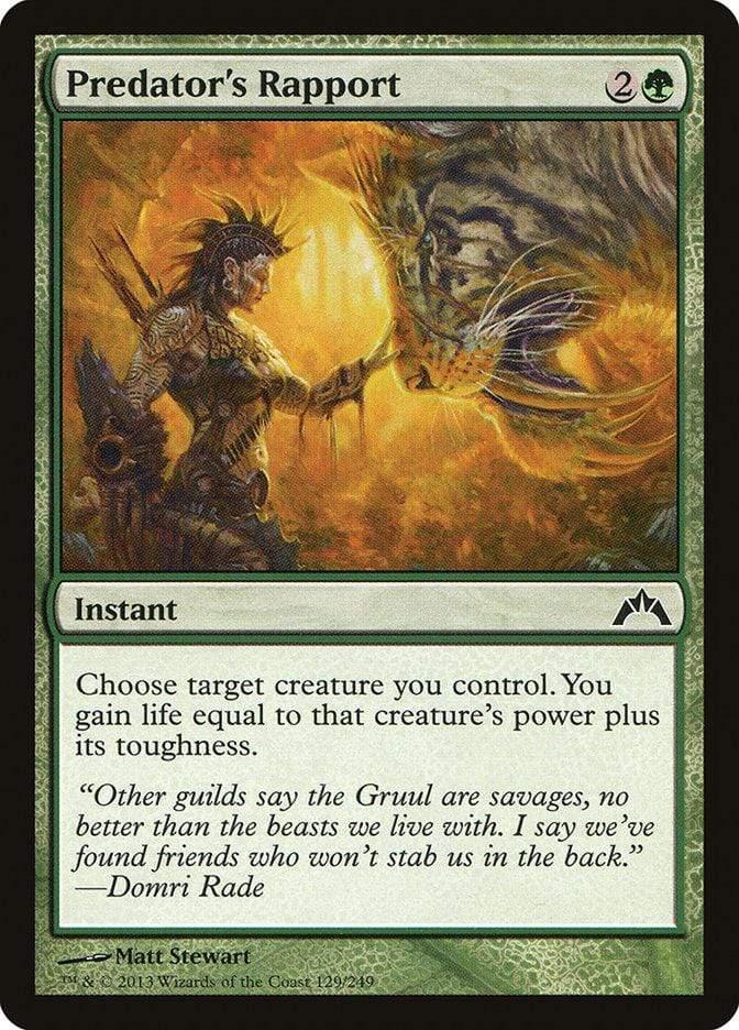 Magic: The Gathering MTG Single Predator's Rapport [Gatecrash]