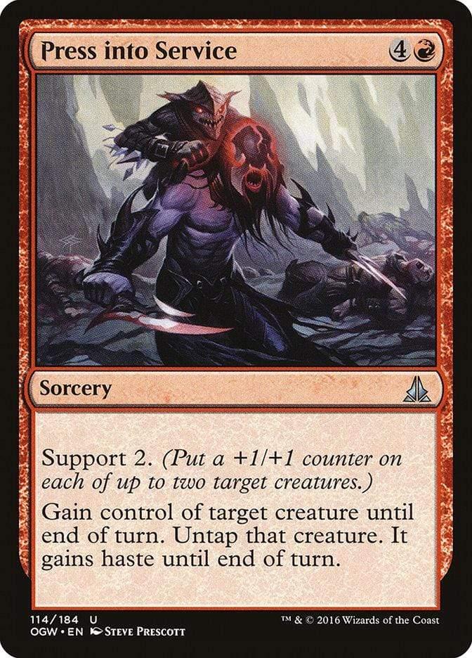 Magic: The Gathering MTG Single Press into Service [Oath of the Gatewatch]