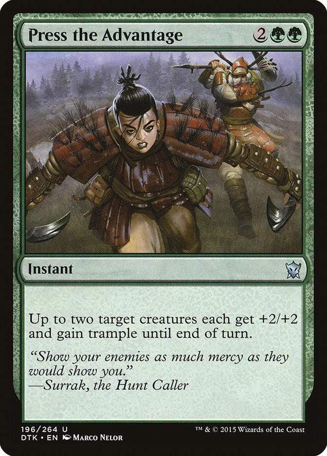 Magic: The Gathering MTG Single Press the Advantage [Dragons of Tarkir]