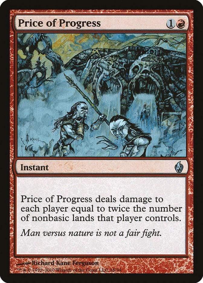 Magic: The Gathering MTG Single Price of Progress [Premium Deck Series: Fire and Lightning]