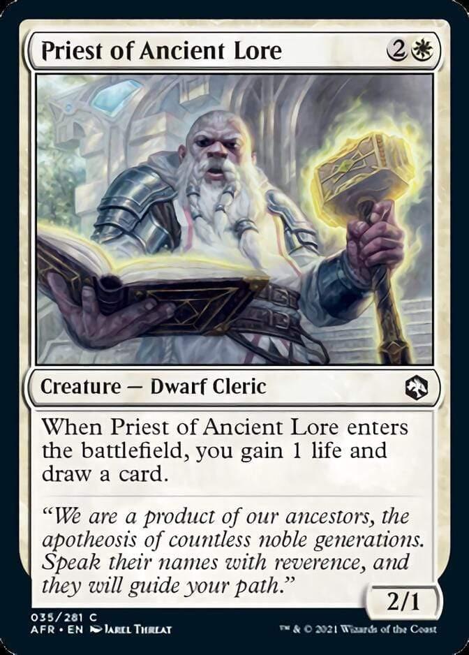 Magic: The Gathering MTG Single Priest of Ancient Lore [Dungeons & Dragons: Adventures in the Forgotten Realms]