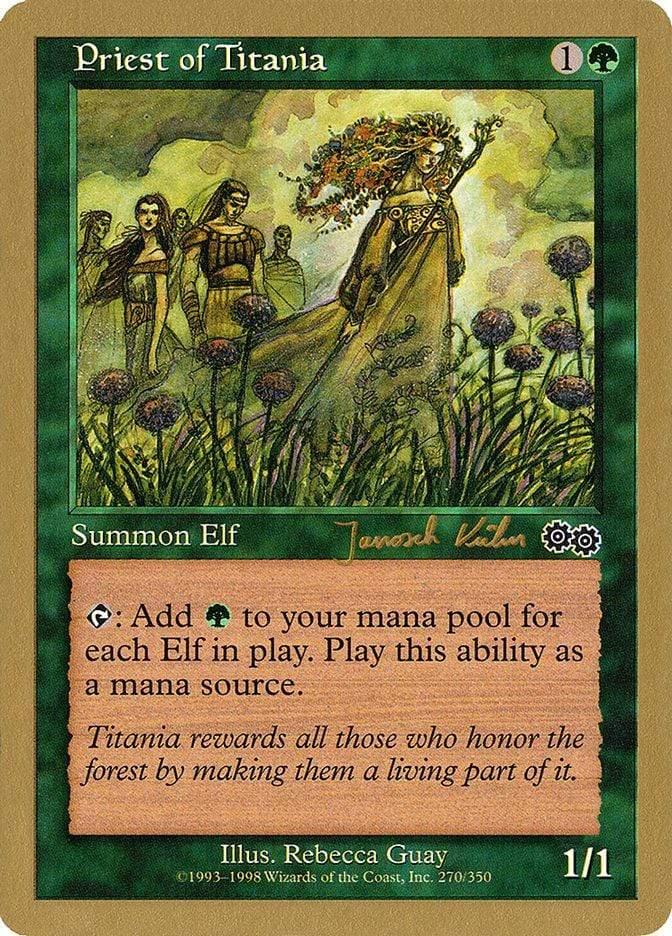 Magic: The Gathering MTG Single Priest of Titania [World Championship Decks 2000]