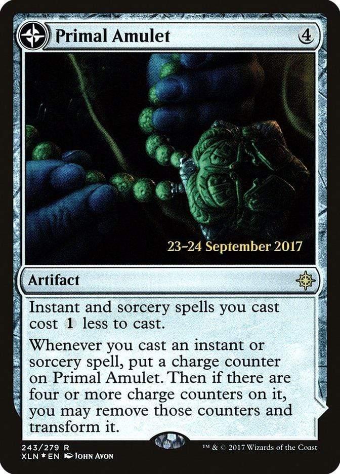 Magic: The Gathering MTG Single Primal Amulet // Primal Wellspring  [Ixalan Prerelease Promos]