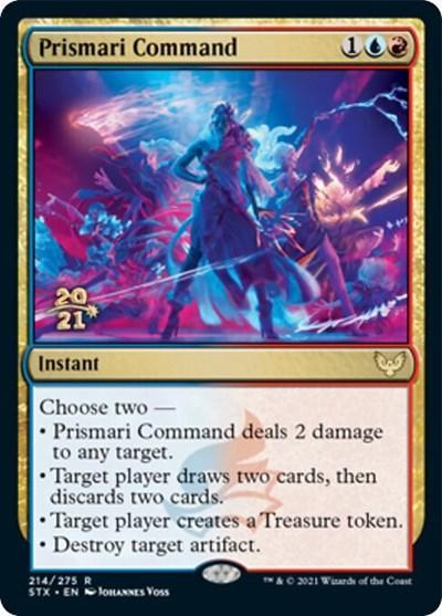 Magic: The Gathering MTG Single Prismari Command [Strixhaven: School of Mages Prerelease Promos]