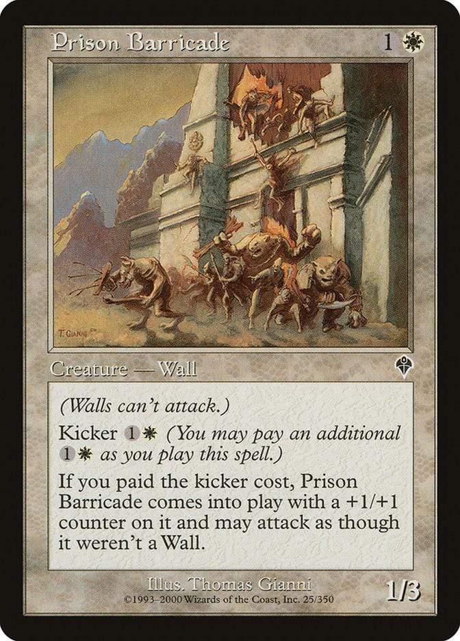 Magic: The Gathering MTG Single Prison Barricade [Invasion]