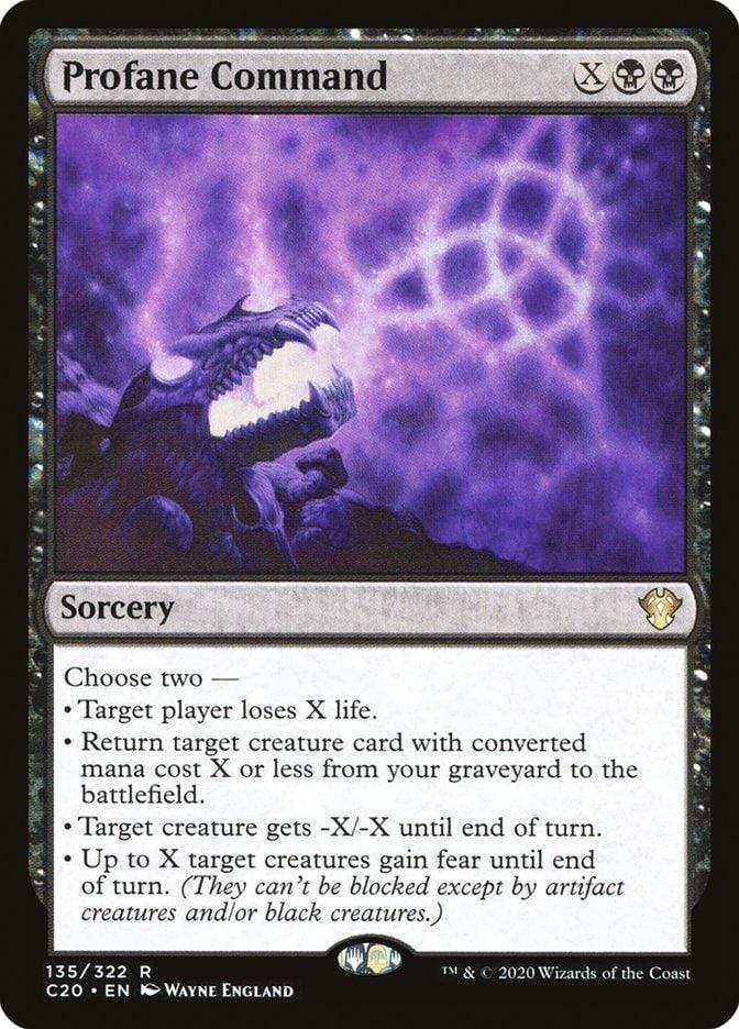 Magic: The Gathering MTG Single Profane Command [Commander 2020]