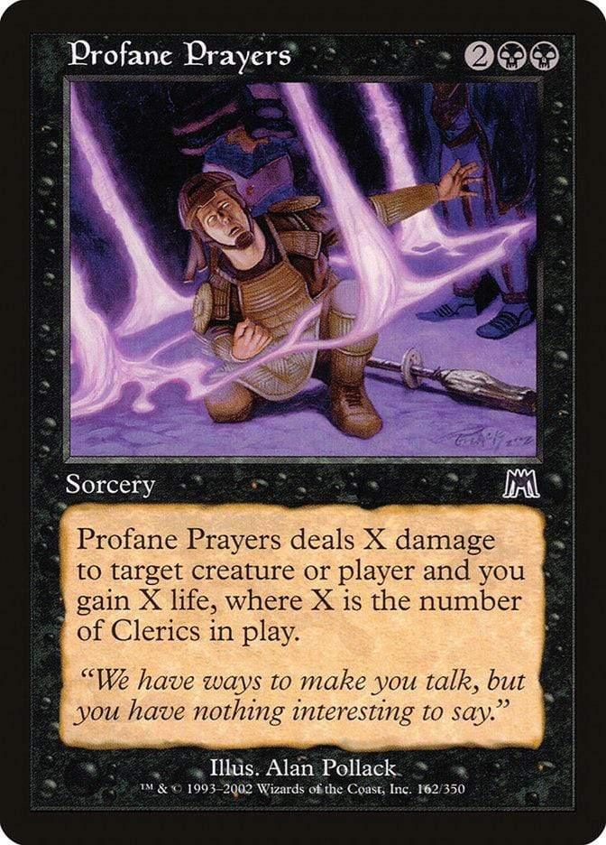 Magic: The Gathering MTG Single Profane Prayers [Onslaught]