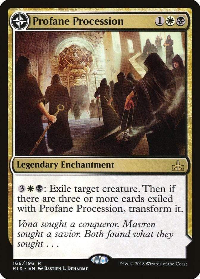Magic: The Gathering MTG Single Profane Procession // Tomb of the Dusk Rose [Rivals of Ixalan]