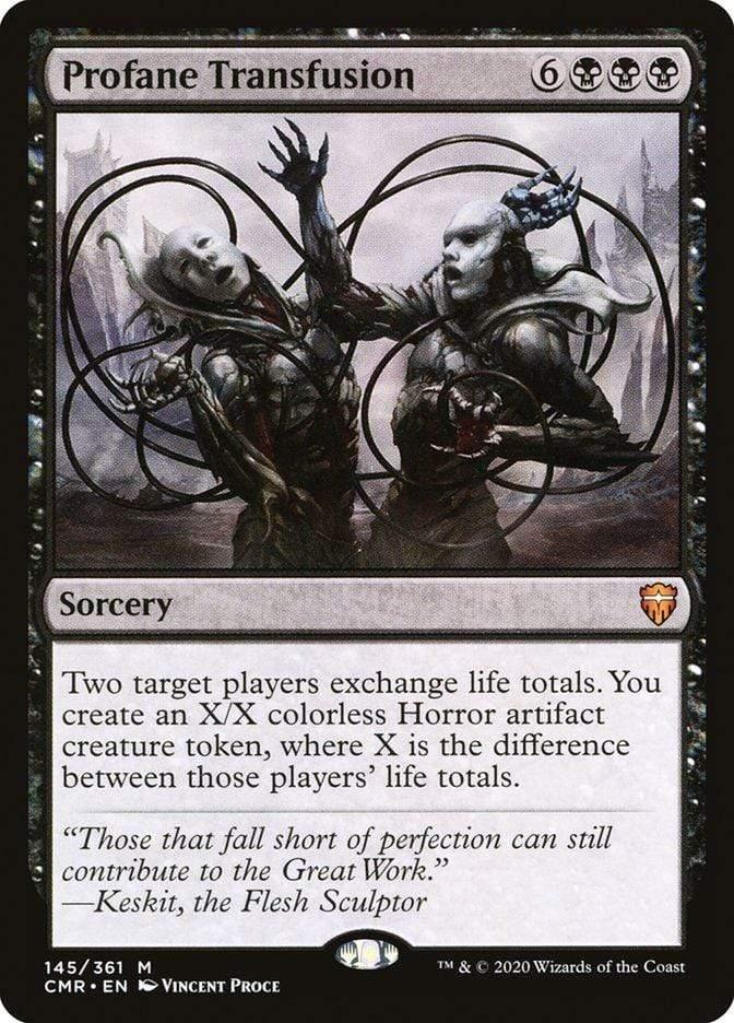 Magic: The Gathering MTG Single Profane Transfusion [Commander Legends]