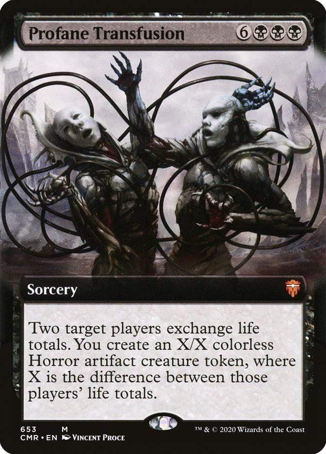 Magic: The Gathering MTG Single Profane Transfusion (Extended) [Commander Legends Extended]