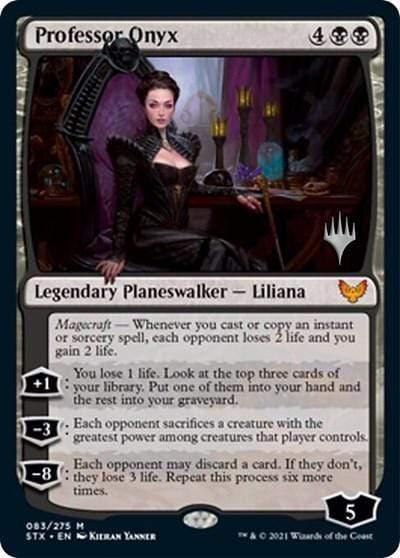 Magic: The Gathering MTG Single Professor Onyx (Promo Pack) [Strixhaven: School of Mages Promos]