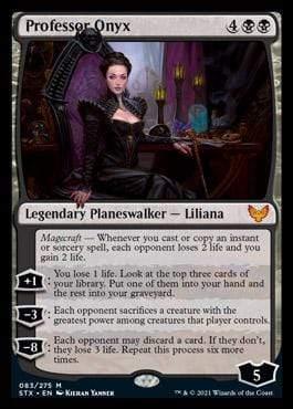Magic: The Gathering MTG Single Professor Onyx [Strixhaven: School of Mages]
