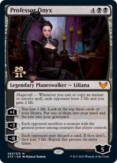 Magic: The Gathering MTG Single Professor Onyx [Strixhaven: School of Mages Prerelease Promos]