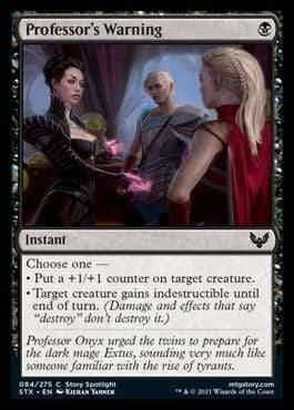 Magic: The Gathering MTG Single Professor's Warning [Strixhaven: School of Mages]