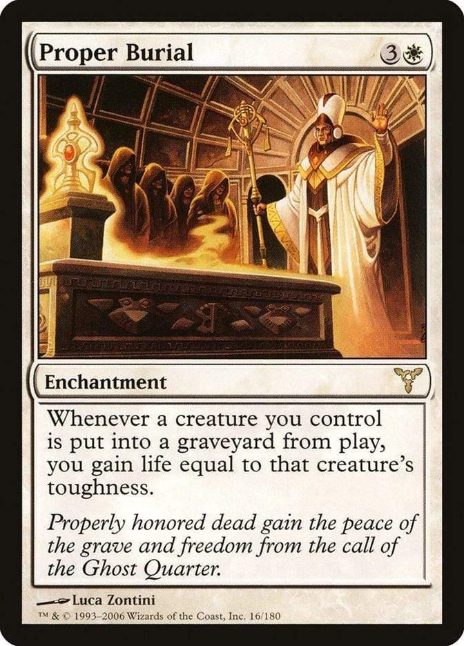 Magic: The Gathering MTG Single Proper Burial [Dissension]