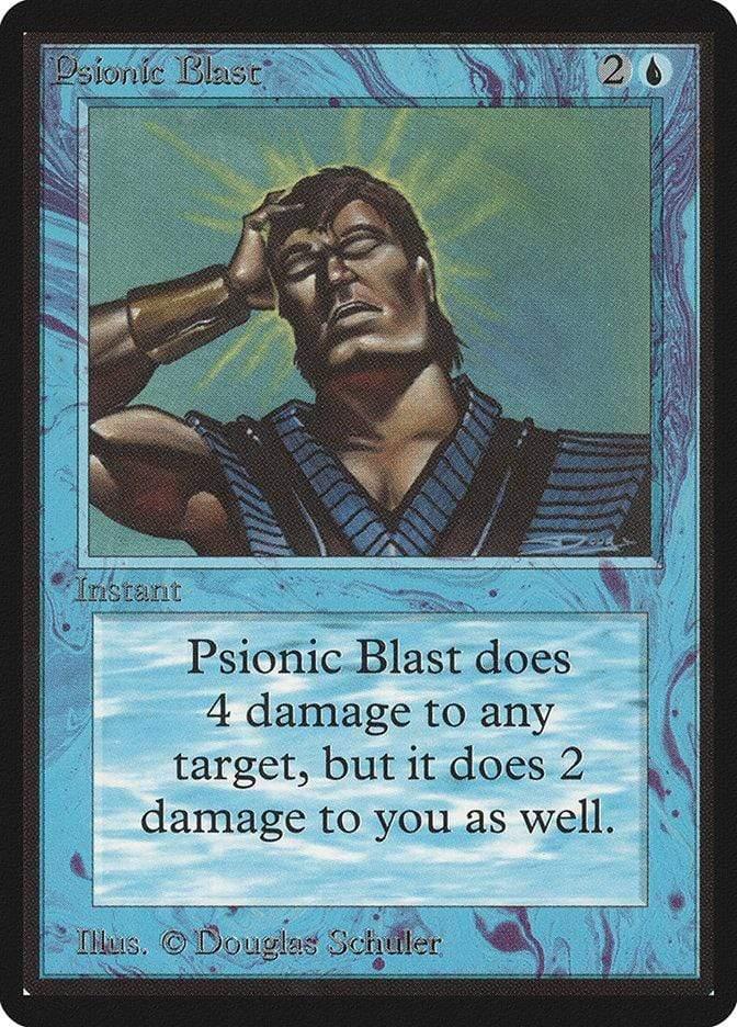 Magic: The Gathering MTG Single Psionic Blast [Limited Edition Beta]