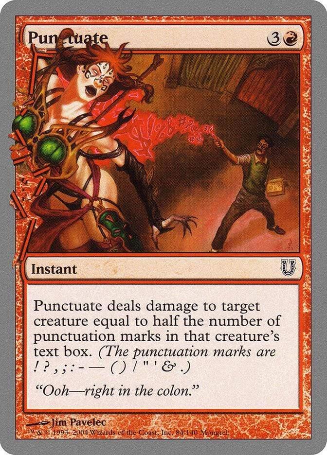 Magic: The Gathering MTG Single Punctuate [Unhinged]