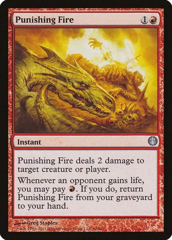 Magic: The Gathering MTG Single Punishing Fire [Duel Decks: Knights vs. Dragons]