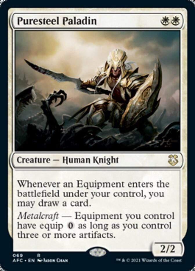 Magic: The Gathering MTG Single Puresteel Paladin [Dungeons & Dragons: Adventures in the Forgotten Realms Commander]