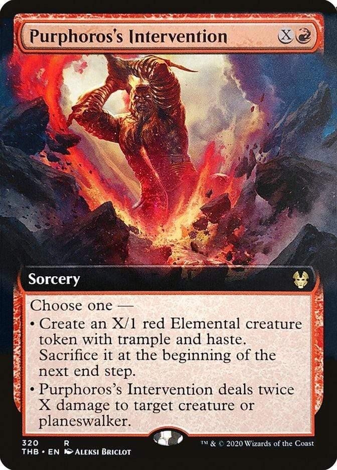 Magic: The Gathering MTG Single Purphoros's Intervention (Extended) [Theros Beyond Death]