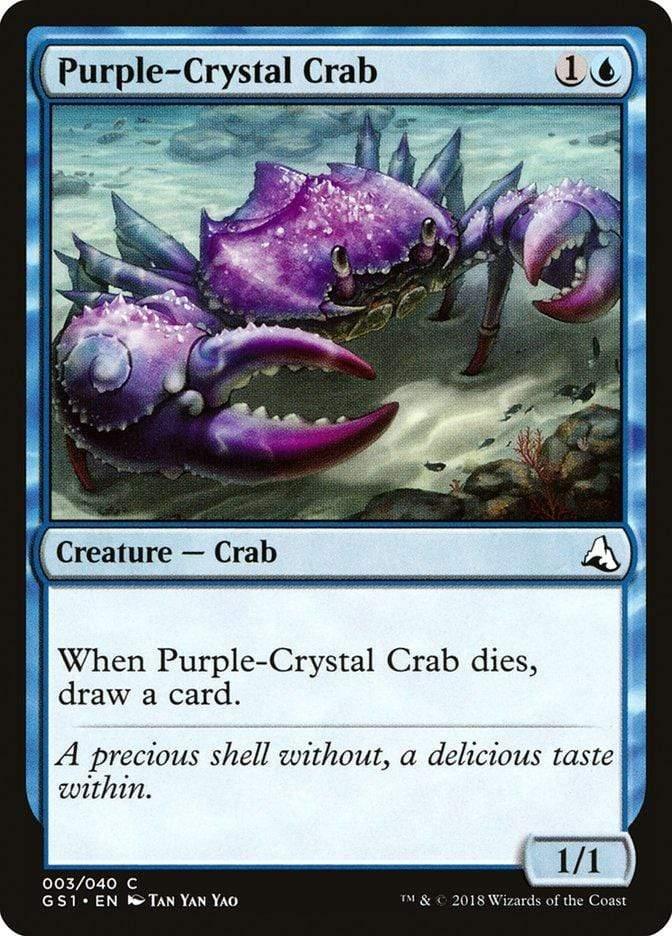 Magic: The Gathering MTG Single Purple-Crystal Crab [Global Series Jiang Yanggu & Mu Yanling]
