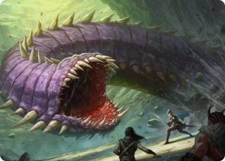 Magic: The Gathering MTG Single Purple Worm Art Card [Dungeons & Dragons: Adventures in the Forgotten Realms Art Series]