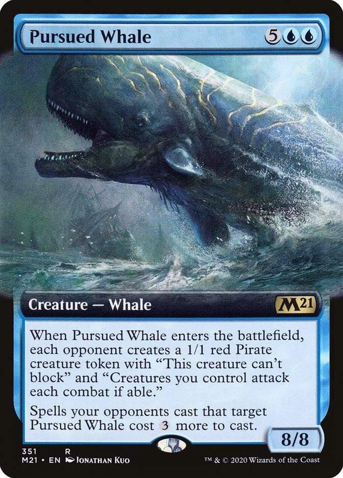 Magic: The Gathering MTG Single Pursued Whale (Extended) [Core Set 2021]