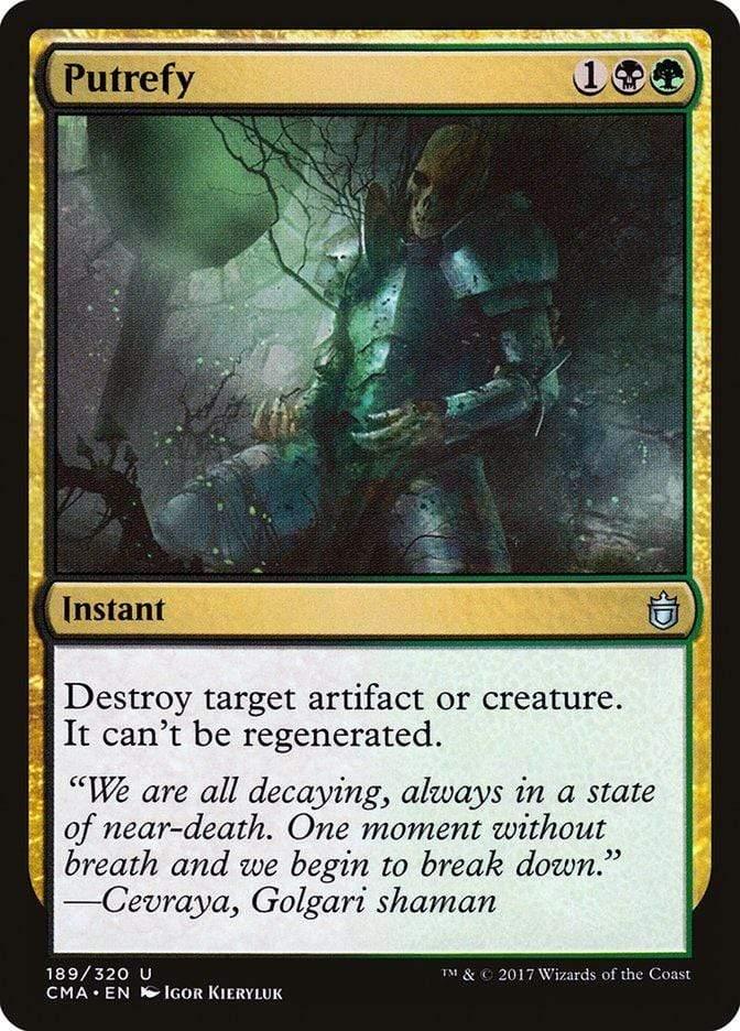 Magic: The Gathering MTG Single Putrefy [Commander Anthology]