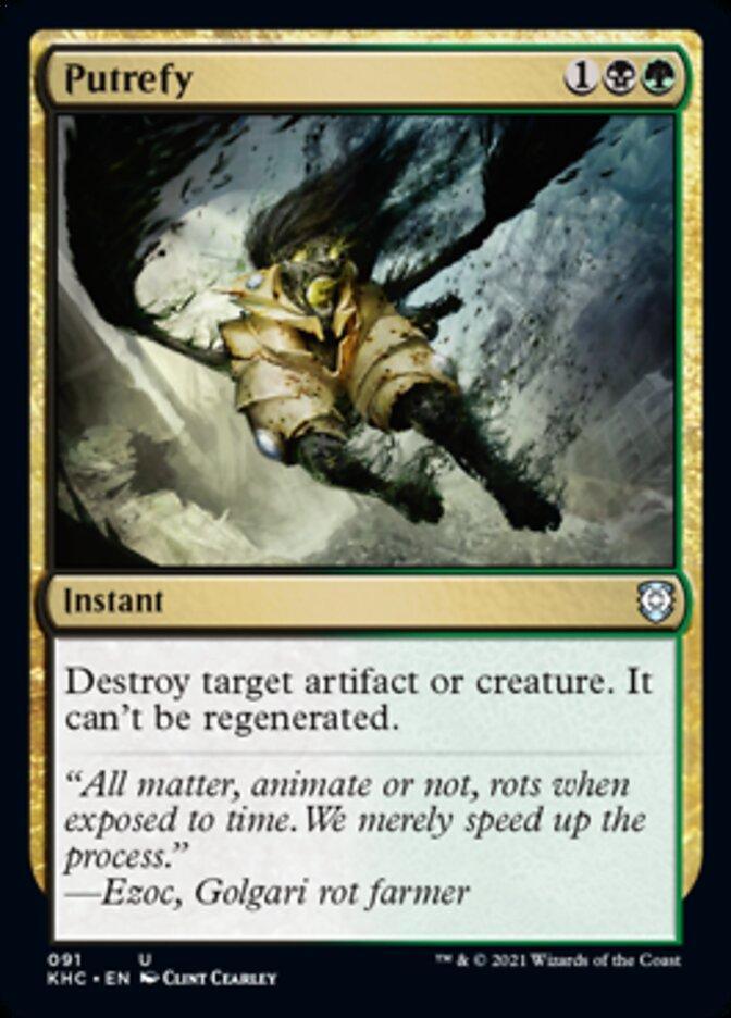 Magic: The Gathering MTG Single Putrefy [Kaldheim Commander]