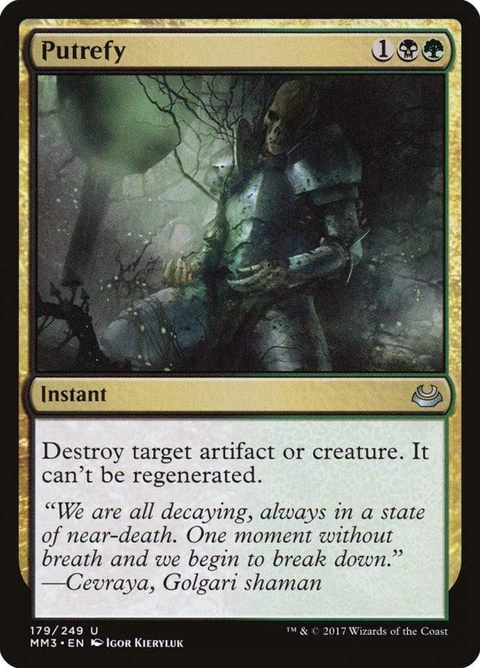 Magic: The Gathering MTG Single Putrefy [Modern Masters 2017]